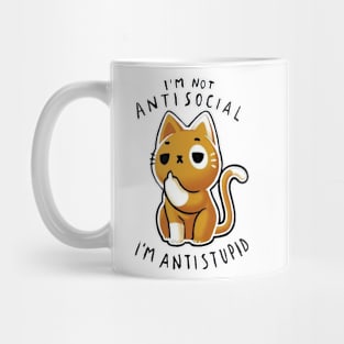 I'm Not Antisocial I'm Antistupid 2 Mug